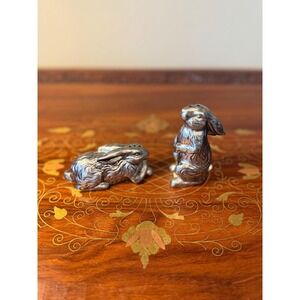 Vintage Bunny Salt and Pepper Shakers